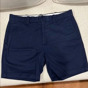 J. Crew Men's Navy Flat Front Shorts 7”